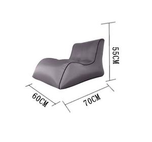 Custom Logo Printed Outdoor Camping Beach Couch Air <b>Sofa</b> Bed Folding Portable Sleeping Bag <b>Inflatable</b> Camping Air Chair - Product Image 4