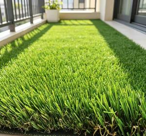 Césped Artificial de 0.43 Pulgadas de Altura, Césped Sintético de Polietileno Verde para Jardín con Respaldo de Látex SBR, Superficie Antideslizante Duradera - Product Image 5