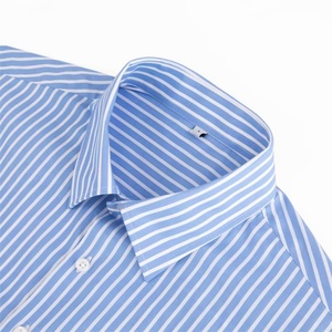 Streetwear, logo personnalisé, 100% coton, broderie, écologique, respirant, surdimensionné, long, pour chemise, bouton, rayure, impression en relief, style boxy - Product Image 4