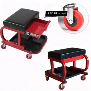 Siège de réparation de voiture multifonctionnel avec <span class=keywords><strong>double</strong></span> couche de stockage siège de creeper de mécanique automobile de voiture - Product Image 6