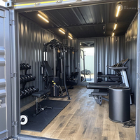 2025 nouveau conteneur de salle de sport en plein air multifonctionnel personnalisé en acier et panneau sandwich matériel Fitness entraînement maison utilisation