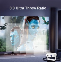 Proyector Portátil A-mazon con WiFi 5G, Bluetooth, Mini LCD HDR 720P, Compatible con 4K, para Cine en Exteriores, Sistema Android 14 Inteligente, Aplicaciones Integradas