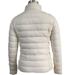 Phổ biến biểu tượng tùy chỉnh phụ nữ ngoài trời giản dị màu trắng Polyester độn bông Áo khoác - Product Image 3