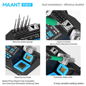 Mesa de Soldadura Digital Inteligente MaAnt 2S-210 de 200W, Compatible con Mangos <span class=keywords><strong>C210</strong></span>/245/115, Reparación de Teléfonos Móviles Electrónicos sin Plomo, CA - Product Image 5