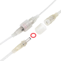 Câble d'alimentation transparent personnalisable avec connecteur DC 12V/24V basse tension AWG 16/18/20 5.5x2.1mm PVC, support OEM, réductions pour achats en gros