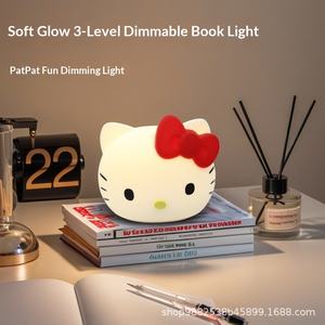 <span class=keywords><strong>Veilleuse</strong></span> en silicone HelloKitty avec design Pat Pat Pat, protection des yeux, lumière d'ambiance de chevet - Product Image 3