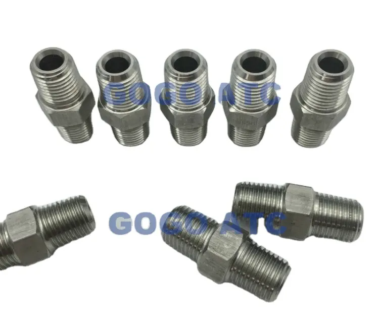 High quality quick coupler 1/4 to 3/8 male thread braided steel cable connectors stainless steel pipe manufacturers polished