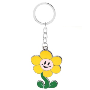 Nouveau porte-clés pendentif de personnage de dessin animé légendaire avec motif Undertale Little Flower Dog pour cadeaux d'affaires - Product Image 5
