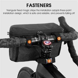 Sac de guidon de vélo WEST BIKING 2,5 L grande capacité, étanche, multifonctionnel, facile à transporter, sac avant de vélo à porter à la taille/à l'épaule - Product Image 2