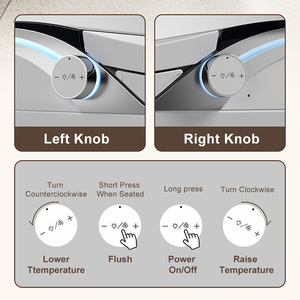 Inodoro Inteligente Ruso-Ucraniano con Control por Voz, Sensor de Pie, Bidé Inteligente Montado en el Suelo, Asiento con Calefacción, Descarga Automática, WC de Lujo - Product Image 4