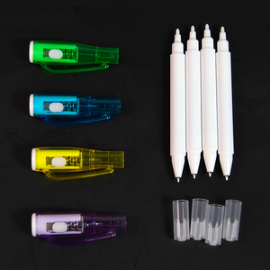 Bolígrafo UV de doble punta OEM y bolígrafo normal con linterna UV en la parte superior, marcador textil mágico para mensajes <span class=keywords><strong>secretos</strong></span>, tinta que desaparece en tela - Product Image 3