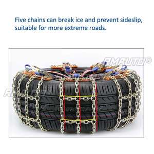 Chaînes universelles en acier pour pneus de camion et voiture, chaînes de neige et de glace pour l'hiver, ceintures antidérapantes pour véhicules, chaînes de roue pour SUV, sécurité routière sur les routes boueuses - Product Image 3