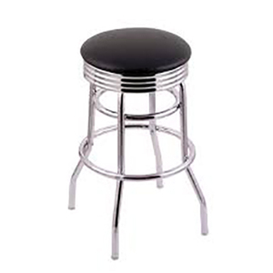 Venta caliente <span class=keywords><strong>Taburete</strong></span> de Bar giratorio de metal de diseño moderno con asiento de <span class=keywords><strong>banda</strong></span> cromada <span class=keywords><strong>Taburete</strong></span> de Bar cromado al por mayor - Product Image 4