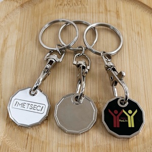 Vente en gros personnalisé émail doux métal supermarché caddie jeton porte-clés <span class=keywords><strong>chariot</strong></span> jeton porte-monnaie porte-clés impression Logo - Product Image 2