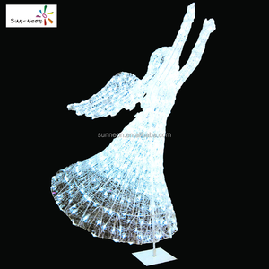 Lumière LED extérieure, lumière LED ange, lumière du Nouvel An, sculptures de Noël extérieures - Product Image 4