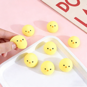 Hot Sale TPR Kawaii Animal Small Chick Squishy Toys Hand Exercise <b>Squeeze</b> Stress Relief Promotional Gifts Party Favors for Kids - Product Image 4