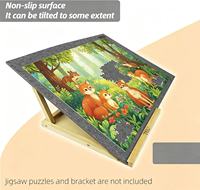 Planche à puzzle pliable en feutre, tapis à puzzle antidérapant avec design semi-pliable pour puzzle de 1000 pièces, plateau de rangement portable pour puzzle pour enfants