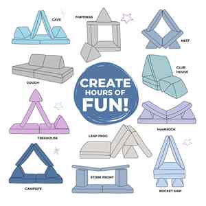 चीन फ़ैक्टरी सोफे प्ले बच्चों मॉड्यूलर मेमोरी फोम सोफे बेबी प्लेमेट बच्चों को फोल्डेबल गद्दे बिस्तर खेलते हैं - Product Image 5