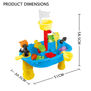 Nouvel ensemble <span class=keywords><strong>de</strong></span> jeu pour table <span class=keywords><strong>de</strong></span> sable Jacko Toys : Bateau <span class=keywords><strong>pirate</strong></span> pour enfants – Idéal pour l'été et la plage - Product Image 5