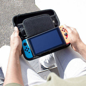 Laudtec <span class=keywords><strong>EVA05</strong></span> Led couverture en cuir Gamecard stockage protection étuis personnalisés sac Eva étui pour Nintendo Switch Lite Oled carte de jeu - Product Image 2