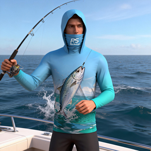 Camiseta de Pesca con Sublimación Total, Diseño Personalizado, Sin Decoloración, Poliéster de Secado Rápido, UPF 50, Calidad de Torneo - Product Image 6