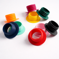 Bouchon en silicone coloré de qualité alimentaire pour chicha, souple, flexible, multicolore, résistant aux hautes températures