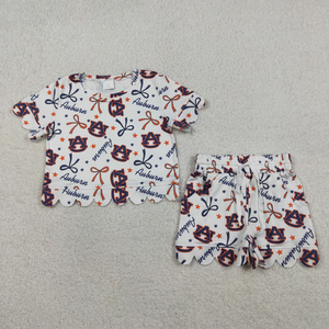 Longlv Ropa para Niñas Pequeñas, Conjunto Casual de Verano de 2 Piezas, Estampado Escolar, Pantalones Cortos con Volantes, Ropa Infantil - Product Image 5