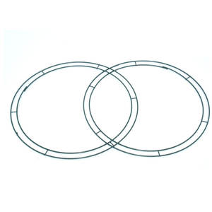 थोक स्टील पुष्पांजलि फ्रेम के लिए फार्म दौर 16 इंच बड़े धातु पुष्पांजलि फ्रेम क्रिसमस दरवाजा फांसी सजावट - Product Image 4