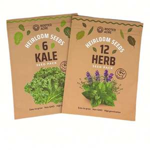 Agricultural Products and Vegetables Seed <b>Bags</b> Adhesive Packing Kraft Paper Plastic <b>Bag</b> - Product Image 3