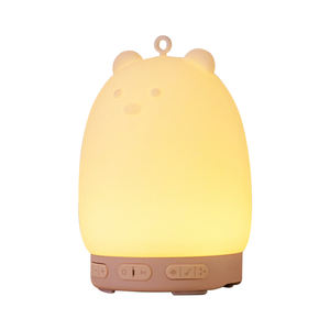 Bébé sommeil <span class=keywords><strong>aide</strong></span> humeur lumière blanc bruit Machine berceuse mignon ours lapin conception sûr Silicone pour pépinière Portable haut-parleur - Product Image 4