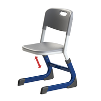 Ensemble de bureau et de chaise d'étude pour étudiants à double siège, bureau d'école et chaise pour le collège et le lycée, bureau d'étude en bois réglable