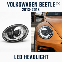 Kit de phares améliorés pour VW Beetle 2013-2018, LED intégrées, feux de route, feux de croisement, DRL, compatible OLIVER