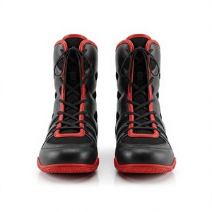 Premium High Quality Boxing Shoes with Ankle Support for Boxing and Wrestling OEM ODM Boxing Boots Manufacture Competition Shoes - Product Image 2