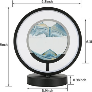 Moderna Decoración Eléctrica Creativa 3D Dinámica de Reloj de Arena con Pintura de Arenas Movedizas para Mesa del Hogar - Product Image 3