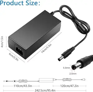 12V Power Supply 8A Transformer AC100-240V Input 12VDC 8A Output Switching Adapter 100W LED Power Adapter For LED Strip Light