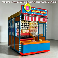 En gros, Stand de jeu de lancer d'anneaux de fête foraine avec boîte lumineuse, jouets et prix, portable pour zones scéniques et places publiques