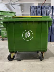 660 lít lớn nhựa dumpster Thùng rác bin Thùng rác lớn có thể với nắp nhiệm vụ nặng nề cho công nghiệp xây dựng trang web xử lý chất thải - Product Image 2