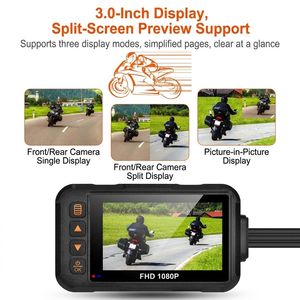 Cámara para Motocicleta SE60 con Doble Lente, Grabación HD 720P, Resistente al Agua, <span class=keywords><strong>Pantalla</strong></span> HD <span class=keywords><strong>de</strong></span> 3.0 Pulgadas, Sistema DVR con Lentes Delantero y Trasero - Product Image 4