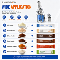 Machine d'emballage automatique VFFS pour sachets de poudre de café moulu, d'épices, de masala, de lait, de piment et de protéines