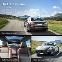 LINGDU LD08 Dash De Auto Concessionnaires de voitures Caméra de voiture DVR Dash Cam 3 en 1 Avec mode de stationnement Wifi Car Dvr Dash Cam Avec ADAS