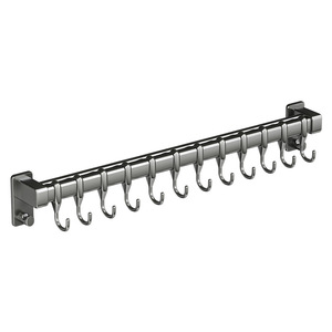 Guangkai Wall Mounted <b>Kitchen</b> <b>Rack</b> Aluminum Multifunction Adjustable No Drilling Required <b>Kitchen</b> <b>Storage</b> Hooks - Product Image 3