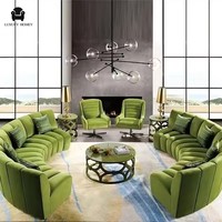 Meubles de salon de luxe, ensemble de canapés en tissu de qualité, meubles de salon, maison, hôtel, villa, canapé royal