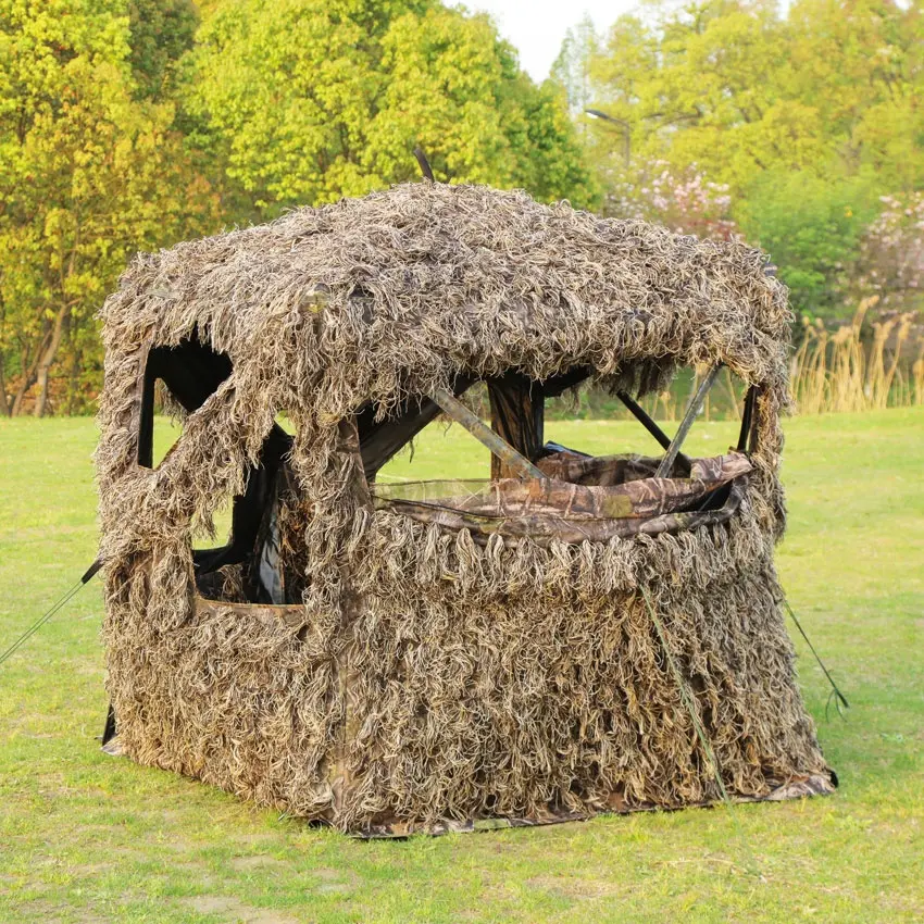 Tenda da caccia ghillie layout impermeabile tenda da caccia tenda da campeggio tenda da campeggio tenda da caccia anatra da caccia mimetica all'aperto