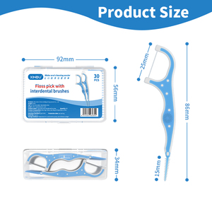 Raccoglitore per filo interdentale con attacco a spazzola interdentale per l'igiene orale per bretelle include spazzolini per stuzzicadenti interdentali puliti - Product Image 4