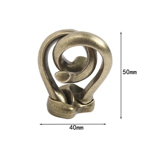 HY7 desbloqueo Kongming inteligente Luban para bloqueo rompecabezas Zinc Metal nueve Anillos vinculados juguete educativo para niños - Product Image 4