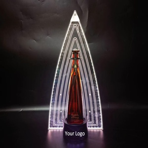 Logotipo personalizado <span class=keywords><strong>1942</strong></span> Vino Tequilar Champagne VIP Cumpleaños Acrílico Soporte LED Botella Servicio Presentador Signo - Product Image 6