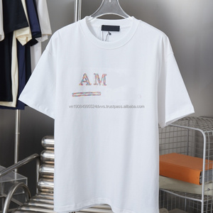 T-shirts personnalisés 100% coton à col rond, style vintage décontracté de haute qualité, vêtements respirants de luxe - Product Image 1