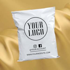 Enveloppe d'expédition blanche de haute qualité, enveloppe d'expédition en polyéthylène blanche, emballage en plastique imperméable, résistant aux déchirures, imprimé sur mesure pour l'expédition express - Product Image 1