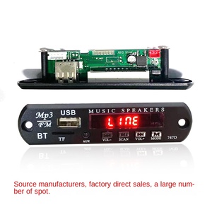 Placa BASE DE Audio para coche con placa decodificadora de MP3 para módulo <span class=keywords><strong>Bluetooth</strong></span> reproductor tarjeta micrófono enchufe módulo PCBA - Product Image 5