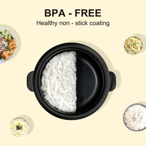 Best Price on Mini Electric Portable Rice Cookers <b>with</b> Premium Non-stick Inner Pots and Paddle 1.1-2L Capacity - Product Image 3